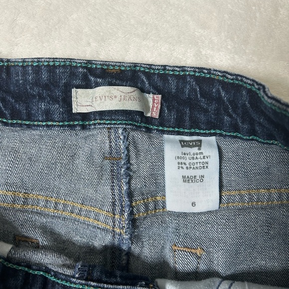 Levi's Dark Blue Denim Pencil Skirt - Picture 4 of 6